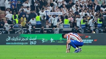 Marc Pubill, en el Atlético-Madrid de la Supercopa de España en Yeda 2026.