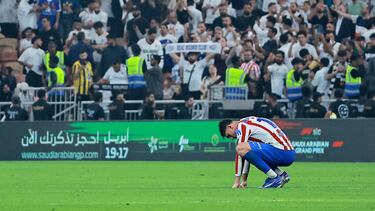 Marc Pubill, en el Atlético-Madrid de la Supercopa de España en Yeda 2026.
