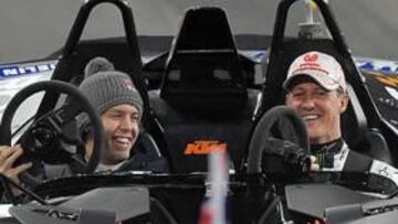 <b>SERÍA UN SUEÑO. </b>Muchos alemanes querrían tener a Vettel y Schumacher en el mismo equipo.