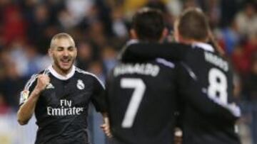 Benzema celebr&oacute; as&iacute; el 0-1.