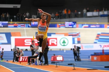 La atleta española del triple salto se impone en los Europeos de Apeldoorm con un salto de 14,37 metros.