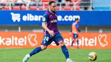 Lasure en el partido frente al Levante