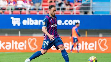 Lasure en el partido frente al Levante