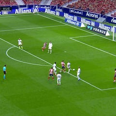 La imponente acción de Llorente en el 2-0 del Atlético al Huesca
