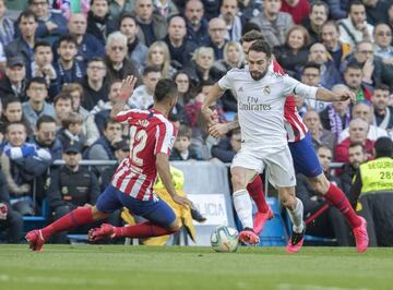 Dani Carvajal in action against Atlético.