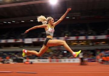 Triple salto femenino. Jenny Elbe de Alemania. 