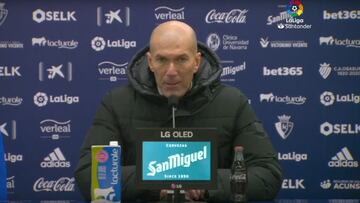 Zidane: "Esto no ha sido un partido de fútbol; se tendría que haber suspendido"