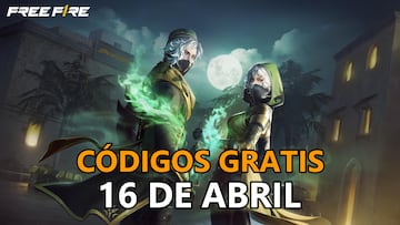 codigos gratis free fire 16 abril