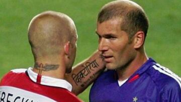 La felicitación de Beckam a Zidane.