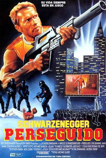 arnold schwarzenegger perseguido the running man