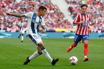 Raba, ante el Atlético de Madrid. 