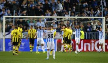 El partido entre el M&aacute;laga y el Borussia de Dortmund acab&oacute; con empate a cero en La Rosaleda.