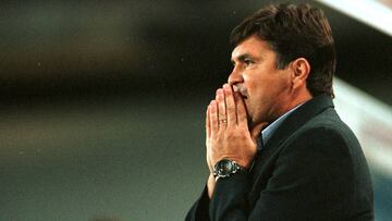 16/10/97 Camacho, ESTRENADOR DEL ESPANYOL durante el partido Espanyol-Compostela.
FOTO/Domenec Fernandez.