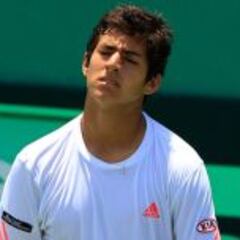 Garín no pudo y se despidió
del Challenger de Santiago