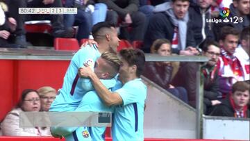 Resumen y goles del Sporting - Barcelona B de LaLiga 1 | 2 | 3