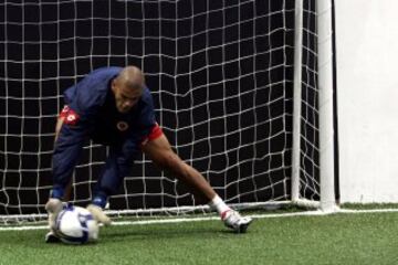 Miguel Calero, en un entrenamiento de la Selección Colombia.