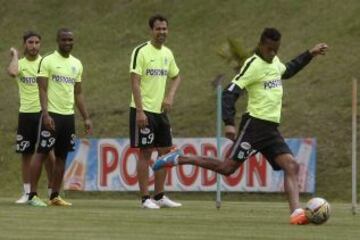 Atlético Nacional se entrena en Guarne antes de enfrentar al Deportes Tolima por la Liga Águila.