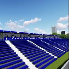 Así quedará Butarque con la construcción de sus palcos VIP