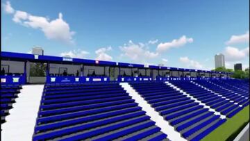 Así quedará Butarque con la construcción de sus palcos VIP