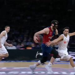 Así fue el lance con Campazzo en el que se lesionó Shengelia