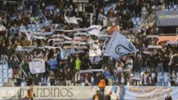 Imagen de la grada de Bala&iacute;dos en el Celta-Sevilla.