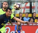 Gary Medel preocupa en Inter y es duda ante Atalanta