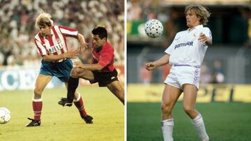 Bernd Schuster llegó al Real Madrid en 1988 tras terminar su contrato en el FC Barcelona. 2 años después se marchó al Atlético tras expirar su vinculación con el Real Madrid