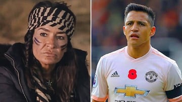 Im&aacute;genes de A&iacute;da N&iacute;zar en el reality show chileno &#039;Resistir&eacute;&#039; y del futbolista Alexis S&aacute;nchez durante un partido con el Manchester United.