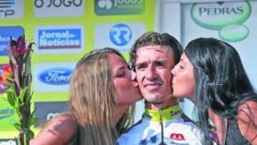 <b>TRIUNFAL. </b>Eladio Jiménez celebra su victoria el pasado 12 de agosto.