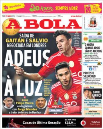 Portadas de la prensa deportiva