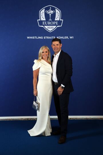 Padraig Harrington y Caroline Harrington.