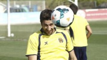 Cani, jugador del Villarreal, durante un entrenamiento.