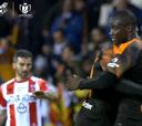 Resumen y gol del Logroñes vs Valencia de la Copa del Rey