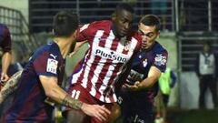 Jackson Mart&iacute;nez jug&oacute; los primeros 45&#039; minutos ante el &Eacute;ibar por la cuarta jornada de la Liga de Espa&ntilde;a