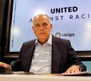 Tebas: “En las denuncias racistas, LaLiga ha estado sola, ni CSD ni RFEF ni Real Madrid nos acompañaron”