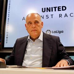Tebas: “En las denuncias racistas, LaLiga ha estado sola, ni CSD ni RFEF ni Real Madrid nos acompañaron”