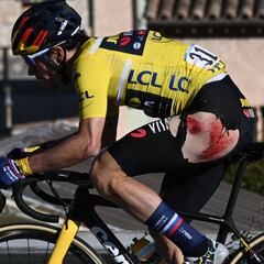 Roglic está maldito de amarillo