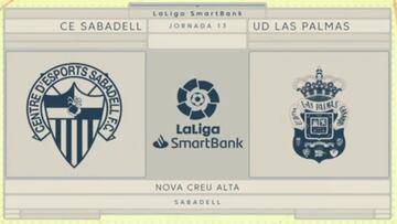 Resumen y goles del Sabadell vs. Las Palmas de LaLiga SmartBank