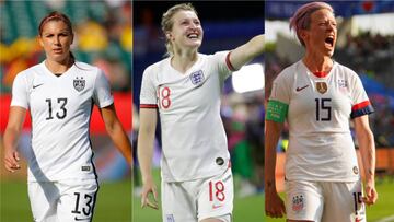 Dos estadounidenses y una inglesa se encuentran en carrera por la Bota de Oro con cinco tantos. USA e Inglaterra se enfrentarán el próximo martes en semifinales.