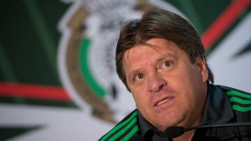 Foto durante La Conferencia de Prensa de la Seleccion Mexicana, en la foto: Director Tecnico Miguel Herrera
20/06/2014/ MEXSPORT/Adrian Macias