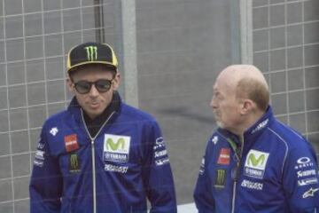Valentino Rossi y Silvano Galbusera.