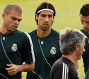 Khedira trabaja con el grupo pensando en el Dortmund