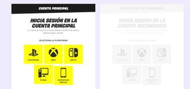Cómo fusionar cuentas de Fortnite (PS4, Xbox One, Switch, PC y móviles)