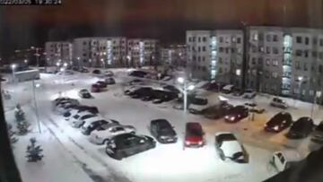 El momento de las dos explosiones en Belgorod
