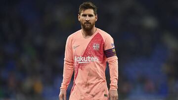 El jugador argentino del Barcelona, Leo Messi, durante un partido.