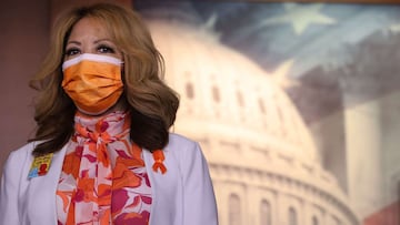 WASHINGTON, DC - MARCH 11: One day after passing $1.9 trillion COVID-related stimulus package, Rep. Lucy McBath (D-GA) joins a news conference with Democrats from the House and Senate to discuss proposed gun violence prevention legislation at the U.S. Cap