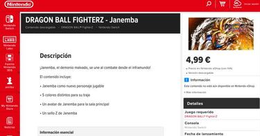 Nintendo filtra la llegada de Janemba a Dragon Ball FighterZ