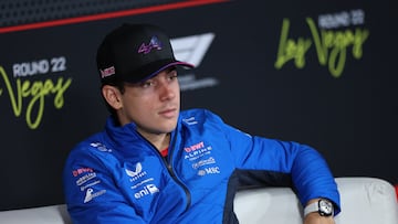 Franco Colapinto, piloto de Alpine en la F1, durante el GP de Las Vegas.