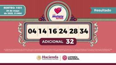 Resultados Melate Retro: números que cayeron hoy y premios del sorteo 1531 | 20 de mayo del 2025