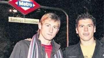 <b>AGRADECIDOS. </b>Los dos centrales guardan buenos recuerdos de su etapa en el club manchego.